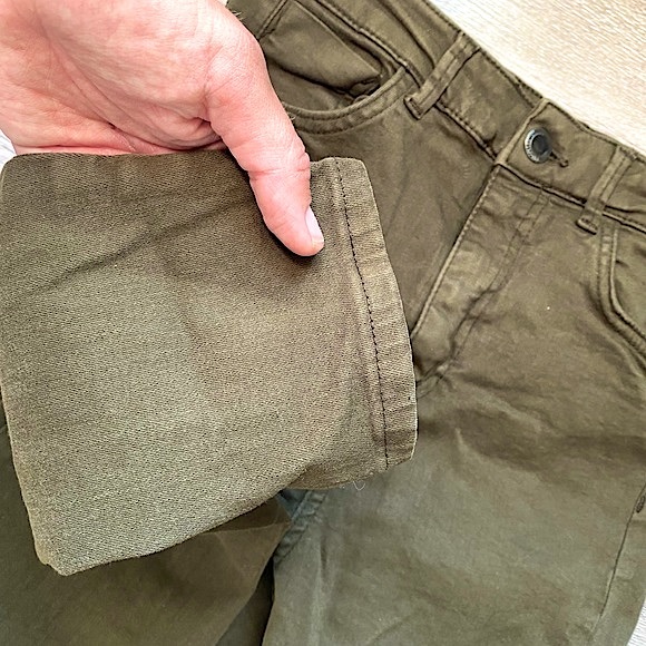 ZARA • High-Rise Stretchy Denim Skinny Jeans • Size W6 x L27 • Army Green - Picture 10 of 13